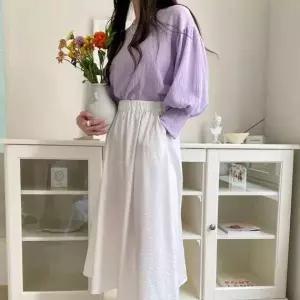 [오노마] ONM 밴딩롱스커트 G126227 풀스커트 플레어 밴딩스커트 롱 (S12077723)