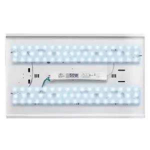 가장 밝은 고효율 삼성 LED모듈 540 x 70mm + 안정기50W LED기판 리폼 2개1세트 거실등 방등 주방등 욕실등