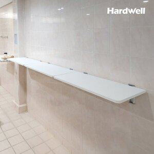 [하드웰] 시스템 벽선반 1단 세탁실 벽걸이 원목 다용도실