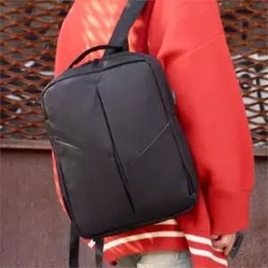 [셀러허브][라일리] Rly 고급 검정 노트북 가방 스퀘어백 패션 백팩 책가방 (S9555168)