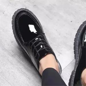 [셀러허브][라일리] Rly 남성유광로퍼 기모 방한화 겨울구두 더비슈즈 로퍼 (S9665166)