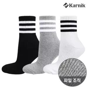 국내제작 이중파일 바닥쿠션 스포츠 등산 패션 삼선 중목 양말 5족