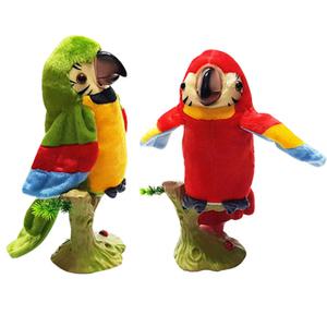 (무료택배) 따라쟁이 입움직이는 말하는 앵무새인형/동물인형/따라쟁이앵무새