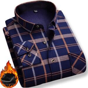 로로스키니 남자 체크 남방 티셔츠 기모 셔츠 겨울 RB0100