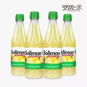 브이플랜 솔리몬 스퀴즈드 레몬즙 착즙 원액 4병 총 2L 레몬 수 주스