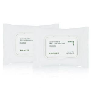 [이니스프리] 이니스프리 올리브 비타민 E리얼 클렌징 티슈 30매 2개