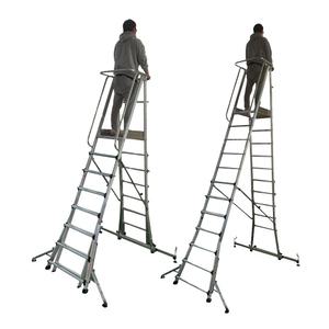 신양 S마크 안전발판 작업용 사다리 8단 SYSF-08 난간우마