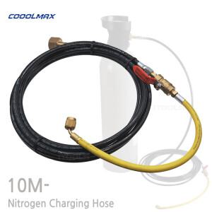 질소 차징 챠징 충전 호스 밸브세트 일반형 10m / 압력체크 질소호스