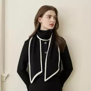 [정상가 30,000원] 엘르 굿솔리드 니트 롱 머플러 SE14MX318