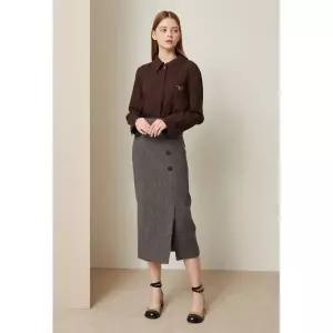 [롯데백화점]제이제이지고트 자수 패치 포켓 울 블라우스 GMAA0BLR5