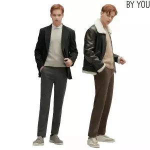 [하프클럽/바이유]남성 울라이크 배기 팬츠 2종택1_MUAM