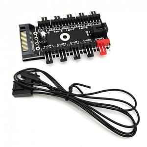 4핀쿨러 전원 10분배허브 PWM RPM컨트롤 쿨러 파워HUB