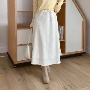 [셀러허브]여자 FW 코디 시폰 롱 리본 자수패턴 스커트 (S19295082)