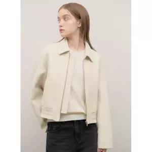 [롯데백화점]시스티나 핸드메이드 카라 집업 자켓 AWHJKO41050