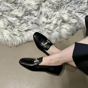 ONM 천연소가죽 체인장식 포인트 쿠션 빅사이즈 로퍼-4f