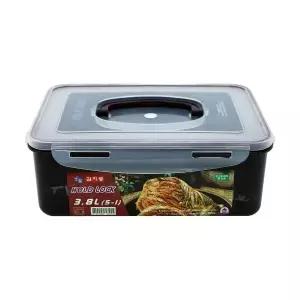 김치 홀드락 갈색 5-1호 3.8L 3245/밀폐용기 김치통 김장 반찬 냉장고정리