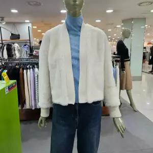 시슬리/애플아울렛/가디건형 페이크 무스탕 자켓 SA LEC3461