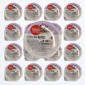 햇반 흑미밥 210g 32개