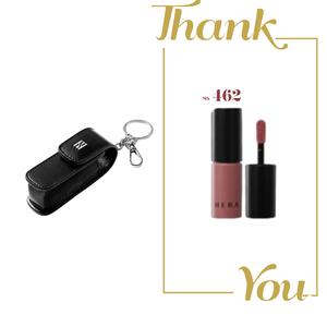 헤라 블랙 키링 & 헤라 센슈얼 누드 글로스 462호 스피치리스 미니 1.4g 세트