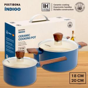 스페인 포스티보나 인디고 IH인덕션 냄비2종세트 (18편수,20양수)