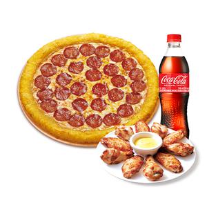 [파파존스] 치즈롤페퍼로니L+파파스윙+코카-콜라500ml