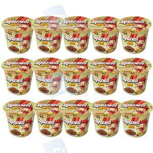 농심 짜파게티범벅 70g 15개 컵라면 미니컵 짜장라면 짜장면 짜장범벅 사천짜파게티 짜장컵 작은컵라면