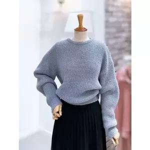 [갤러리아] [레코브]벨벳 리본 루즈핏니트(LC41E1KN001X)