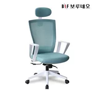 [보리보리/보루네오하우스]앳홈 덴버 메쉬 의자-화이트바디