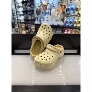 [보리보리/크록스]MARIO크록스 클래식 플랫폼 라인드 클로그 우먼 207938-2Y2 베이지