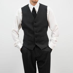 [옷자락]남자 허리비조 FW 정장베스트 단가라 단추 조끼
