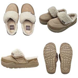 네파 방한 슬리퍼 남성 여성 패딩소재 보아털 겨울 미끄럼방지 실내화 보온 방한 캠핑룩