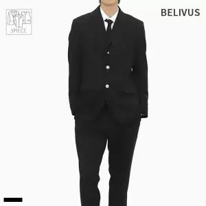 빌리버스 남자 쓰리피스 정장 수트 싱글 자켓 블레이저 카라 베스트 슬랙스 셋업 BIT195