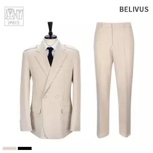 빌리버스 남자 투피스 정장 견장 자켓 블레이저 세미와이드 슬랙스 셋업 BIT203