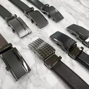 플럼도트 국산 소가죽 자동벨트 남성벨트 남자벨트