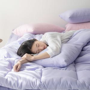 부드러운 간절기 카스테라 차렵이불 옥수수솜 먼지없는 봄가을 기숙사 원룸침구 봄이불 이불