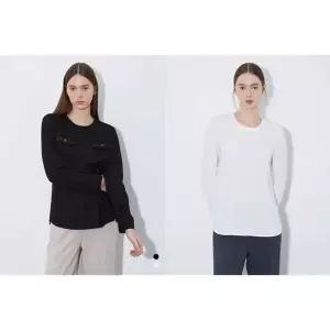 [올리비아로렌] 트위드 콤비 블라우스 VOCNL4S2131[34937242]