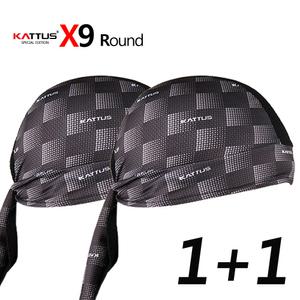 카투스 여름용 쪽모자 X9 ROUND 2pcs 1세트 냉감마스크 두건 냉감소재 자전거 조각모 스컬캡 사이클