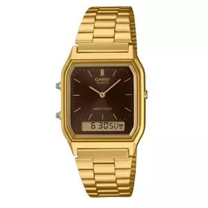 CASIO 카시오 AQ-230GA-5A 금장 빈티지 공용 손목시계