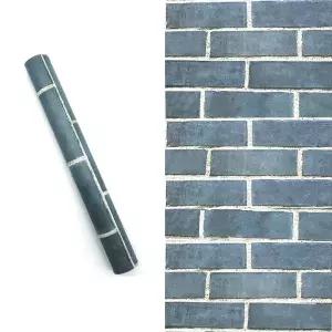 [하프클럽/알티피아]벽지인테리어 벽지시트지 푸른벽돌