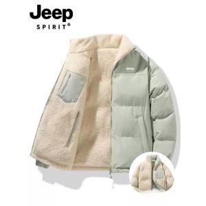 JEEP 여성 방풍 양면 양털 자켓 기모 트렌드 도톰 오버핏 패딩