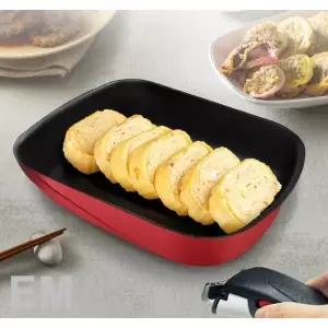 [롯데백화점]테팔 매직핸즈 인덕션 주물 알루미늄 레드 서프라이즈 계란말이팬/테팔