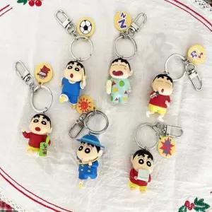 짱구 피규어 열쇠고리 가방 악세사리 고리 차키 우정 키체인 조카선물 굿즈 열쇠링 커플 입체 초등학생 캐