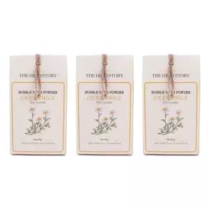 더허브스토리 버블바스 파우더, 캐모마일, 80g, 3개