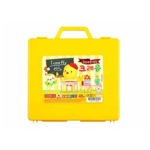 동아 노랑병아리 크레용 48색 손에묻지않는 미술 색칠