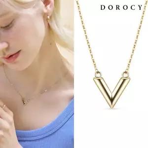 [도로시] 18k 볼드 브이 목걸이