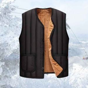 조끼 발열 윈터 누빔 브이넥 따뜻 기모 정장 베스트