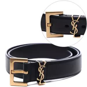 [생로랑] 25SS 여성 모노그램 스퀘어 벨트 (634437 BOO0W 1000 25S)