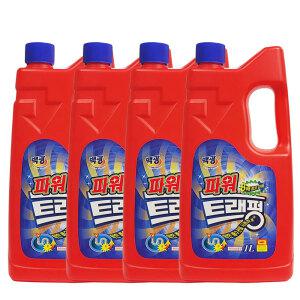 백광 파워 트래펑 1LX4개 / 강력한 싱크대 배수구 배수관 세면대 액체 뚫어뻥