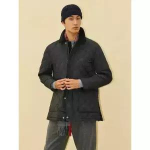 [빈폴] 다이아퀼팅 코트 - 블랙 (BC4930CP25)