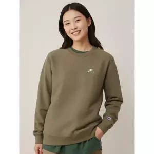 [하프클럽/]Champion 여성 클래식 플리스 기모 스웨트셔츠 세피아 CKTS2F372S2